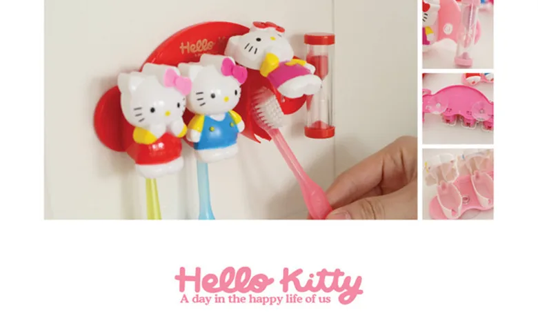 Новый сладкий hello kitty многоцелевой 3 зуб держатель yey 2559|holder|holder |