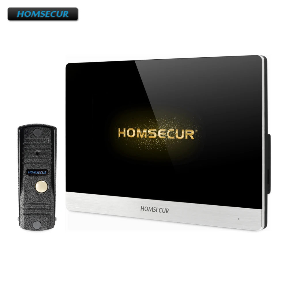 

HOMSECUR 4 Wire AHD Video Door Entry Security Intercom with One Button Unlock BC011HD-S+BM716HD-S