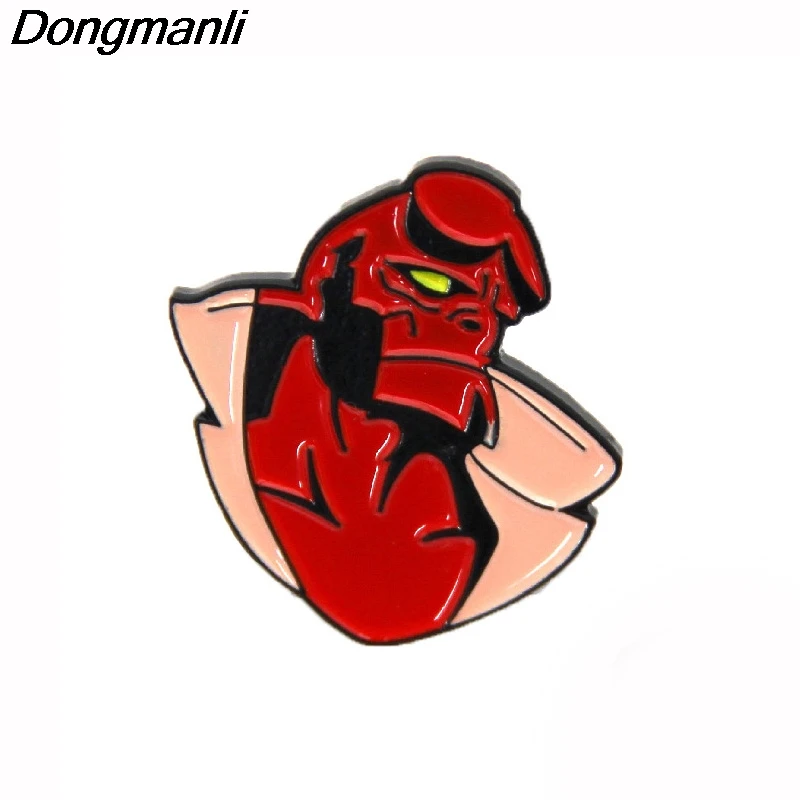 P3708 Dongmanli Hellboy металлические эмалированные булавки и броши для нагрудных рюкзаков