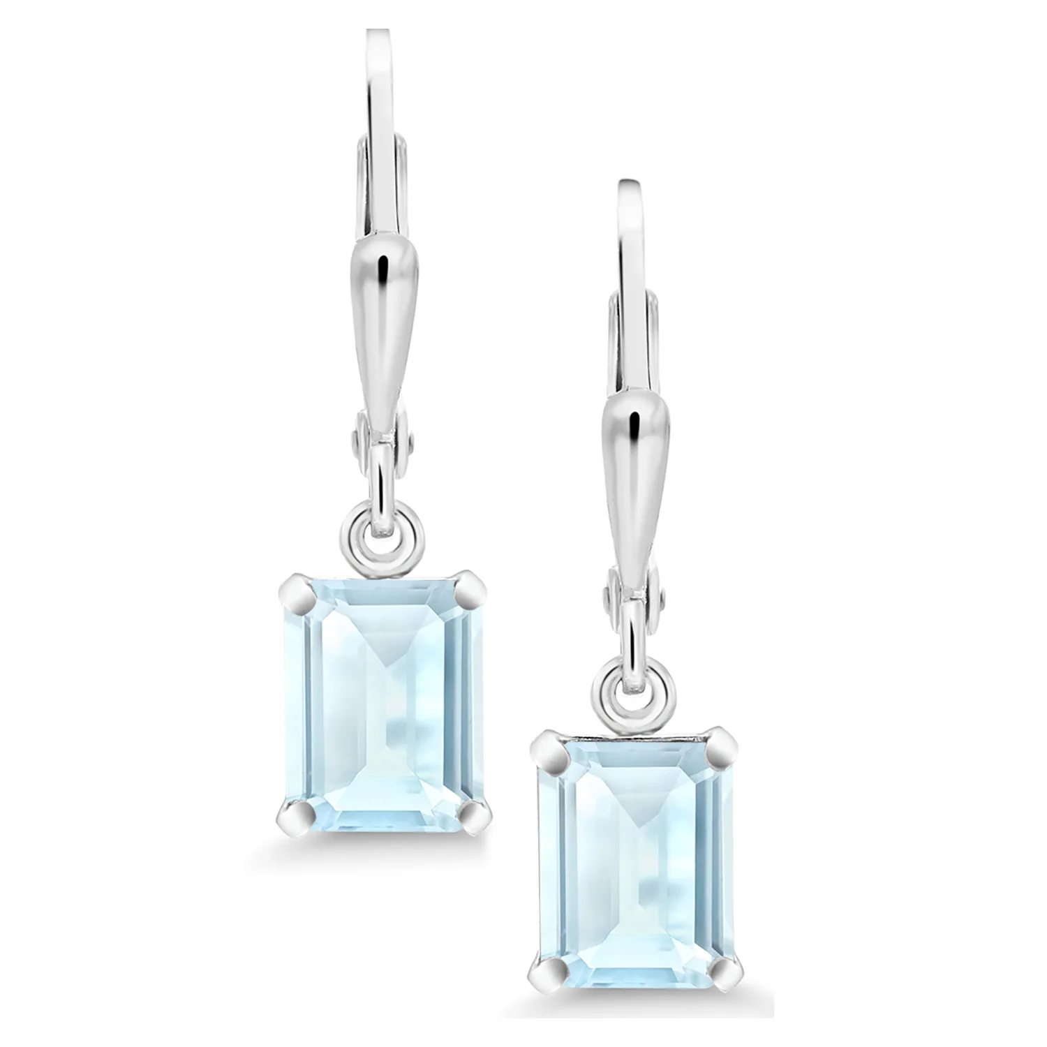 GemStoneKing 1 80 Ct Изумрудное кольцо натуральный небесно синий топаз 925 Серебряный