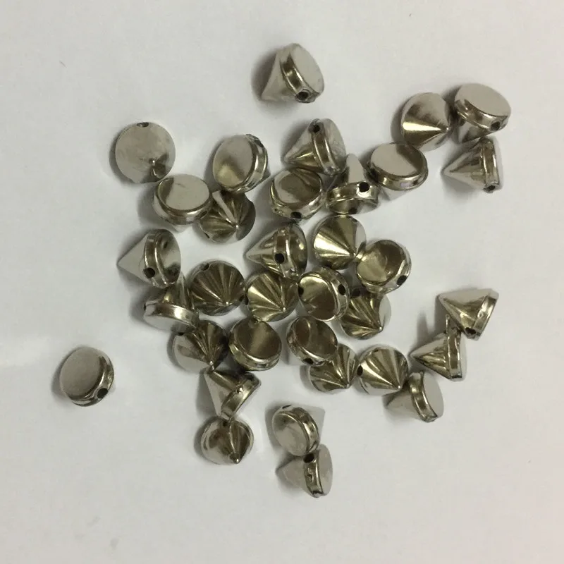 Новинка 2017 ABS 6 мм серебристый пластик шпильки шип рука швейная клей onnailhead DIYaccessories