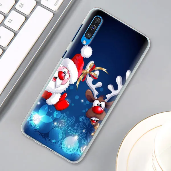 03 Счастливого Рождества год Лось snowma чехол КРЫШКА ДЛЯ samsung Galaxy A30 A40 A50 A70 A6 A8 плюс A7 A9 M30 чехол для телефона Coque - Цвет: 03