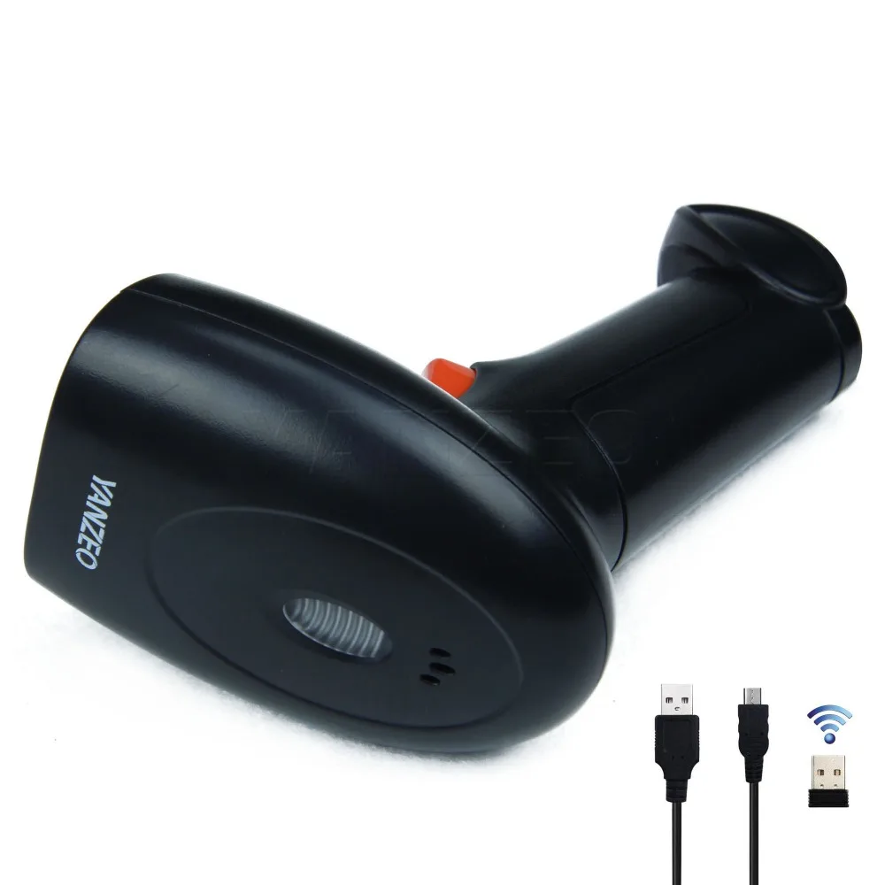 Беспроводной ручной лазерный сканер штрих кода Yanzeo 2 4G USB 1D кода|Сканеры| |