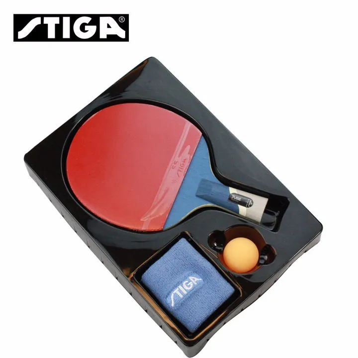 Stiga 5 Star(корабль в оригинальной коробке) ракетка для настольного тенниса(5-звездный уровень, подарочный набор) с резиной+ браслет+ мяч набор