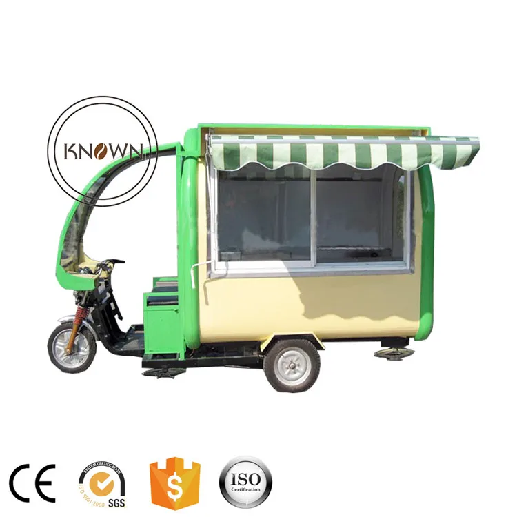 Электрический трехколесный велосипед 18 км/ч тележка для еды в уличном стиле