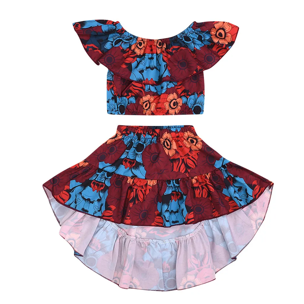 Комплект из двух предметов одежда для маленьких девочек топы без рукавов с