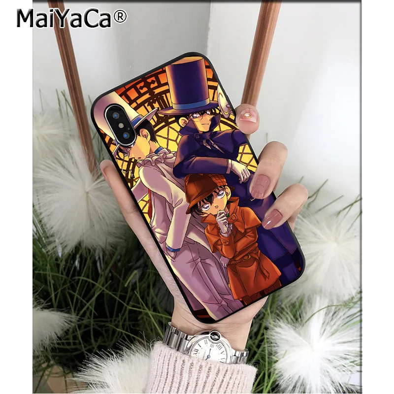 MaiYaCa Detective Conan чехол закрытый клиент высокое качество для телефона iPhone 8 7 6 6S Plus 5 5S SE