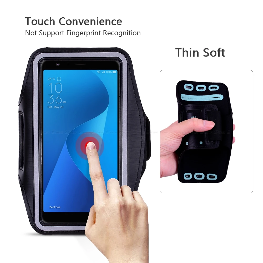 Чехол для занятий спортом бега велоспорта тренажерного зала Asus ZenFone Max Pro Plus M2 M1 Shot