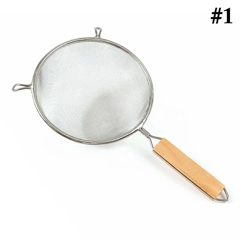 

Stainless Steel Wire Fine Mesh Oil Strainer Flour Handheld Sifter Sieve Colanders DIY Cooking Kitchen Tools For Filtering Food