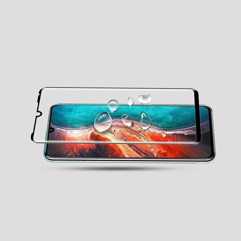 Изогнутое закаленное стекло с полным покрытием для Huawei P30 защита экрана защитная