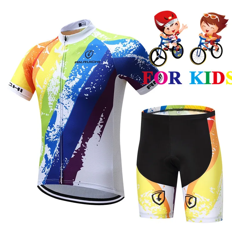 Детская велосипедная майка с коротким рукавом nvvtrek Ropa Ciclismo летняя одежда для