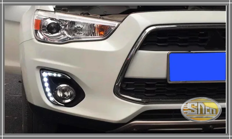 SNCN светодиодный дневные ходовые огни для Mitsubishi ASX Outlander Sport 2013 12 В ABS DRL Противотуманные фары