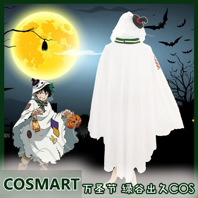 [STOCK]Anime Boku no MY HERO ACADEMIA Figure Midoriya Izuku Halloween Cosplay Costume Hoodie Cape Cloak Party Suit For Women Out |