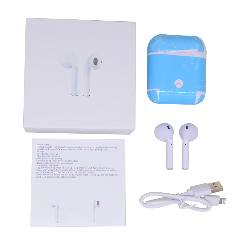 True TWS Ifans стерео наушники мини беспроводная гарнитура спортивные Bluetooth с зарядным