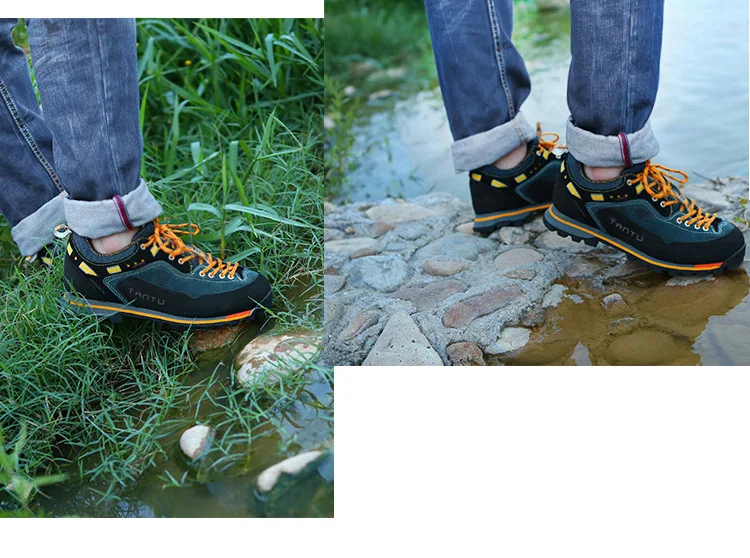 Waterproof Hiking Shoes Mountain Climbing Shoes Outdoor Hiking Boots Trekking Sport Sneakers Men Hunting Trekking