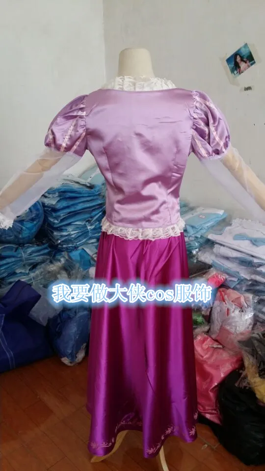 Костюм Рапунцель для взрослых маскарадный костюм женщин принцессы фиолетовый |