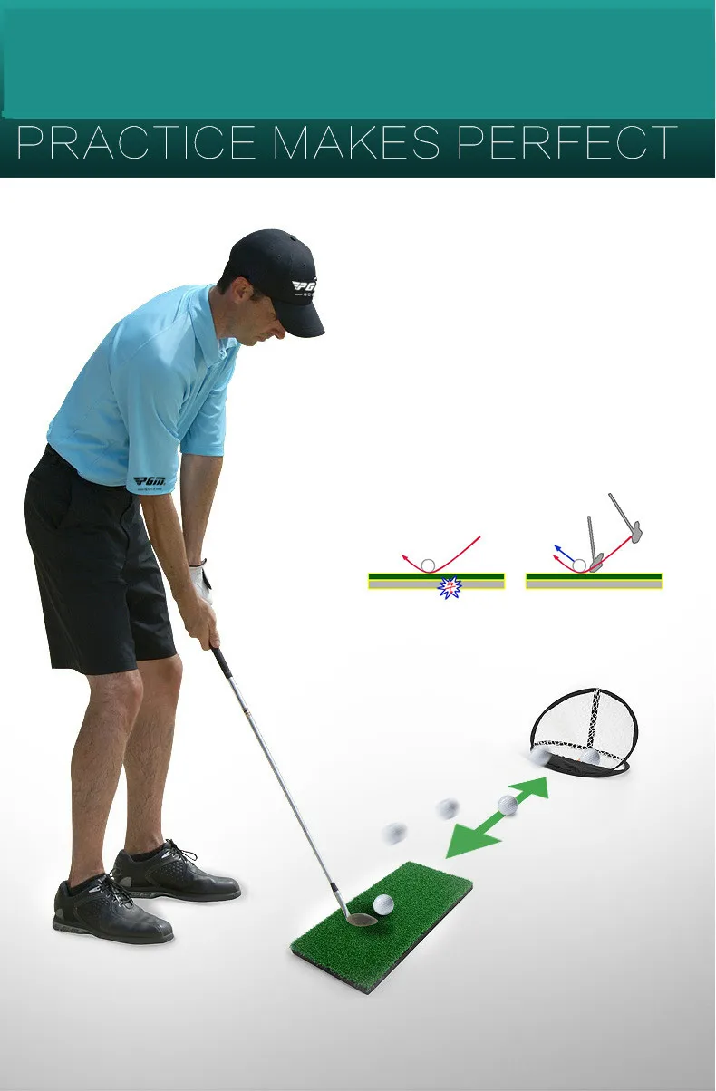

PGM Golf Hit Pad Indoor Individual Practice Pad Portable Swing Pad For Unisex DJD003-7