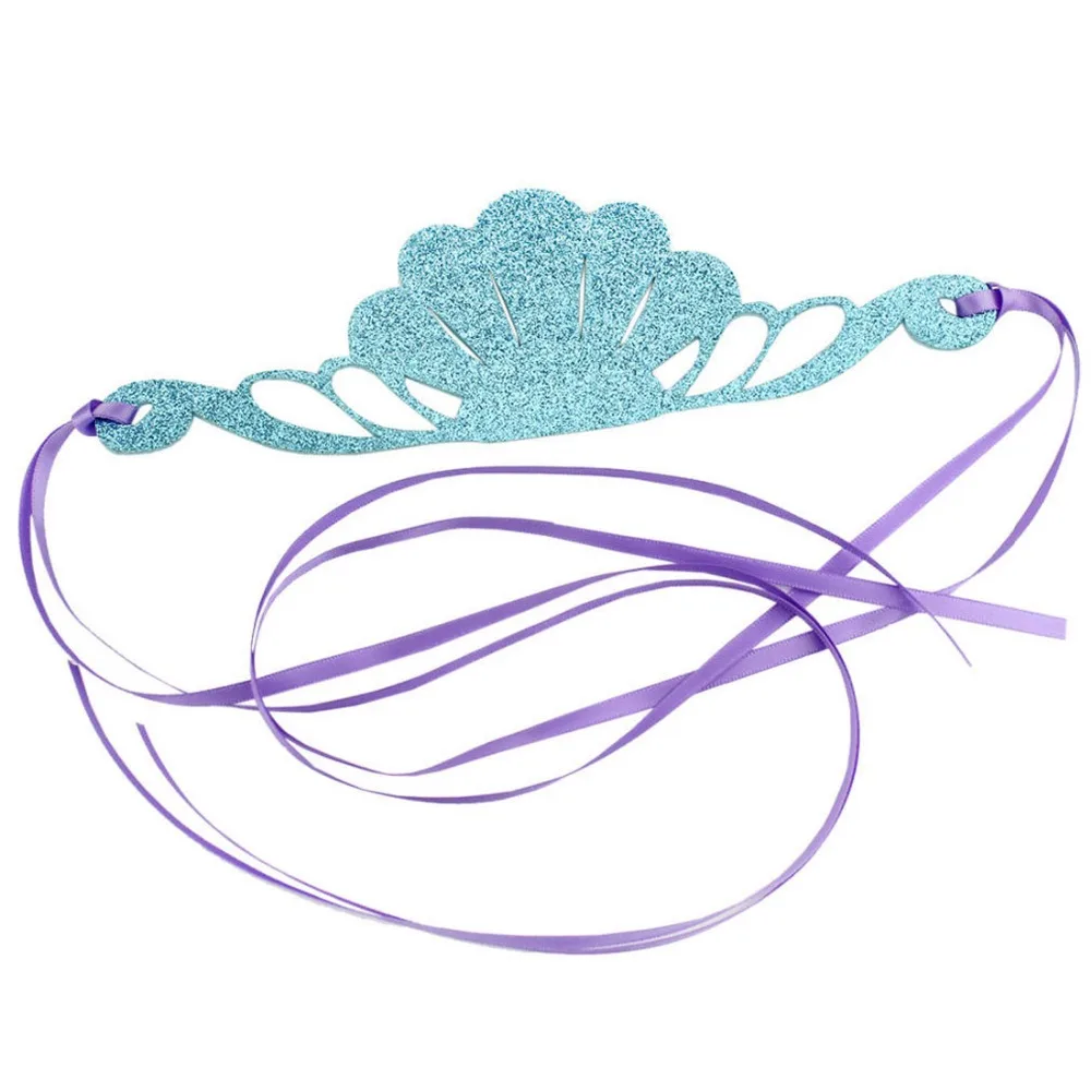 20pcs Mermaid DIY Shells crown with silk HAIRBAND wholesale baby girl children Hair accessories FREE SHIPPING | Детская одежда и
