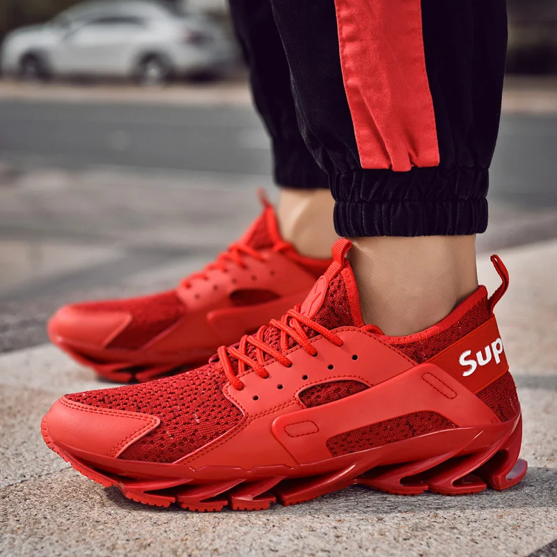 Мужская повседневная обувь 39 ~ 46 модная дышащая легкая мужская для взрослых 2019 #