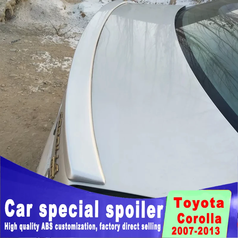 2007 до 2013 года Corolla пластиковый задний нижний Спойлер ABS дефлектор Резиновая полоса Спойлеры внешняя отделка
