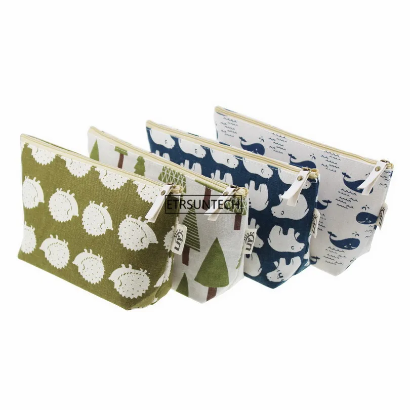 Льняной держатель для ручек в виде леса и животного 8 шт. канцелярские