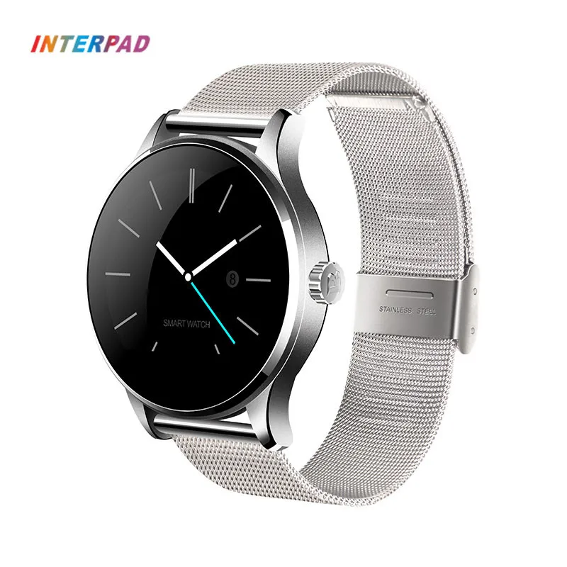 Оригинальные Interpad K88H Смарт-часы классические здоровье умные часы с металлическим браслетом пульсометр кожаный и стальной ремешок для мужчин для женщин для любовников