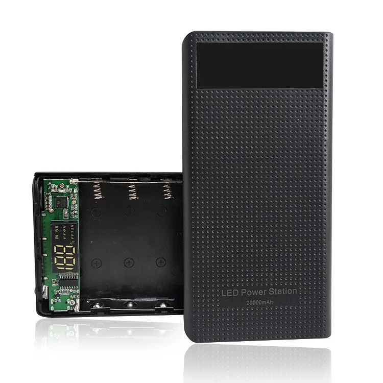 Аккумулятор 18650 быстрая зарядка Type C QC 3 0 2 USB 5 В 9 12 чехол для аккумулятора 7x18650