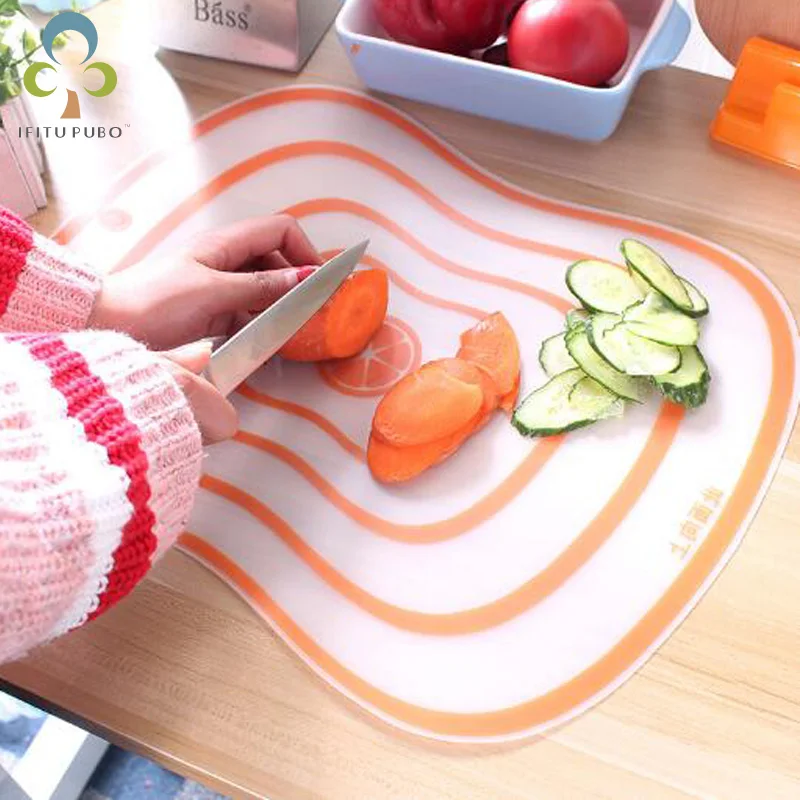 Домашняя пластиковая разделочная доска нескользящая матовая кухня фрукты овощи
