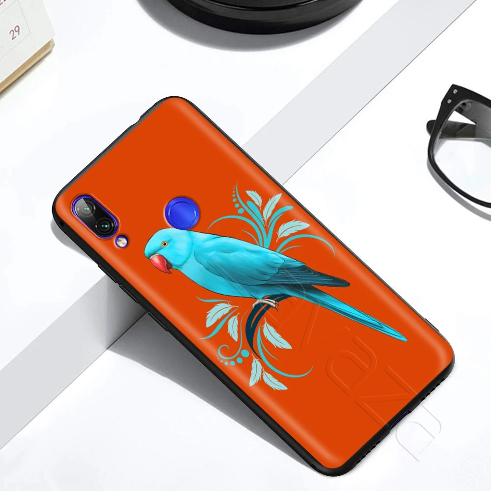 Lavaza Blue Ringneck Parrot Case for Xiaomi 9T Pro CC9 A3 Redmi K20 7A Huawei Honor 20 9X P20 Lite Nova 5i Y9 |