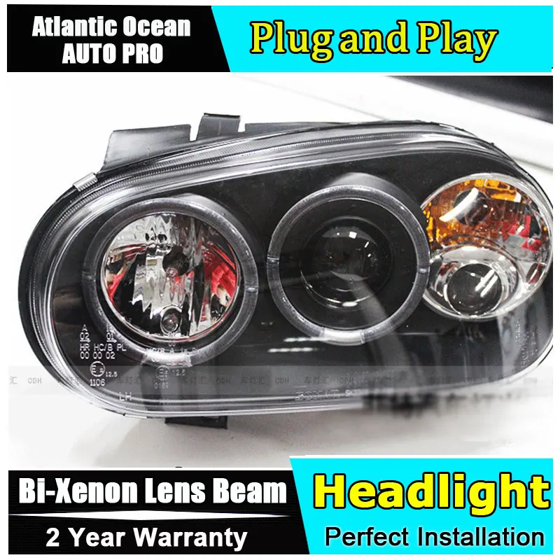 Для гольф vw 4 98-05 головной светильник s Ангельские глазки xenon объектива