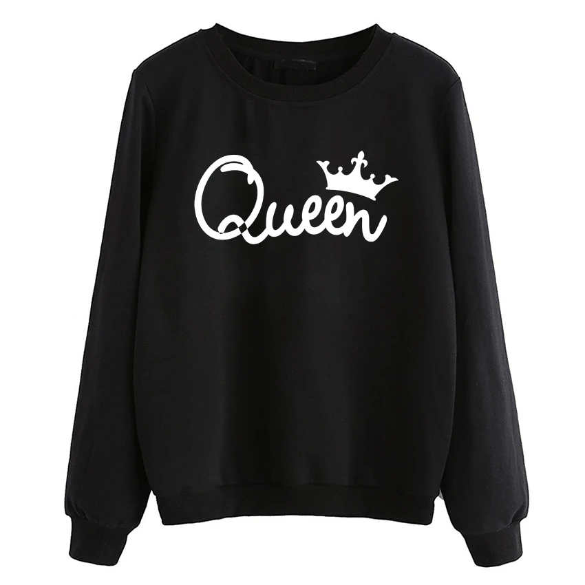 Длинные рукава худи с круглым вырезом harajuku queen спортивный свитер с рисунком повседневные флисовые бренд спортивный костюм осенняя одежда женские пуловеры