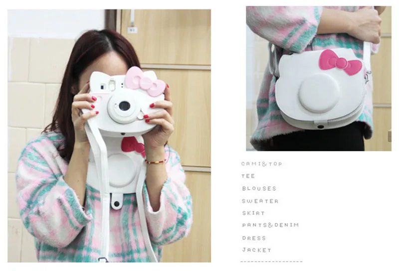 Аксессуары для камеры Fujifilm Instax Mini HELLO KITTY мгновенная пленка фото Связки набор камера чехол сумка фильтры альбом линзы для селфи