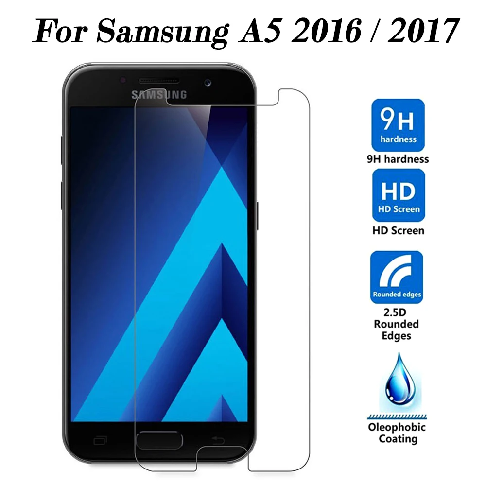 Защитное стекло для samsung Galaxy A5, закаленное стекло A5, A510, A520, Защитная пленка для экрана 9H