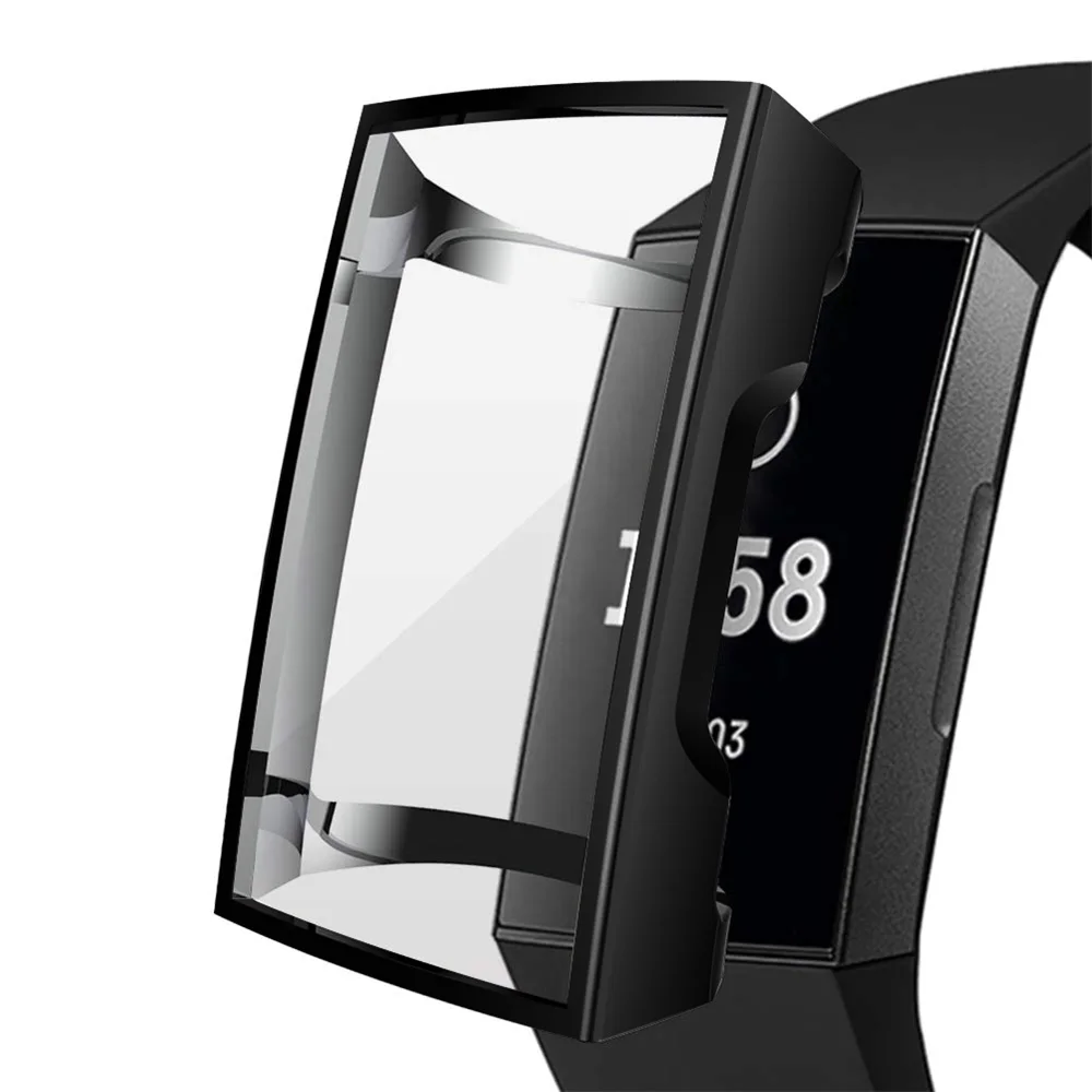 Силиконовый чехол для Fitbit Charge 3 Band защитная рамка из ТПУ Fit bit Сменные аксессуары |