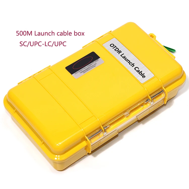 Водонепроницаемый SM Komshine 500 м оптический OTDR launch cable box KOLC (SC/UPC LC/UPC)|Оптоволоконное