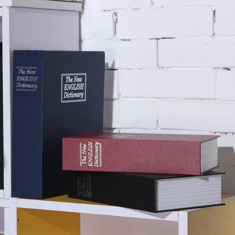 Мини Сейф для словаря книга денег скрытый сейф хранения монет ювелирных изделий