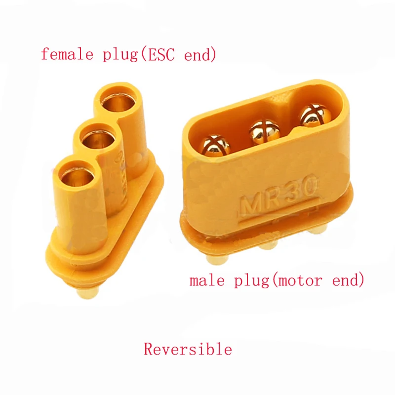 Authentic Amass MR30PB Plug Male Female Connector Reversible Irreversible XT30 3-core Version for Circuit Boards DIY Model Acc | Игрушки и