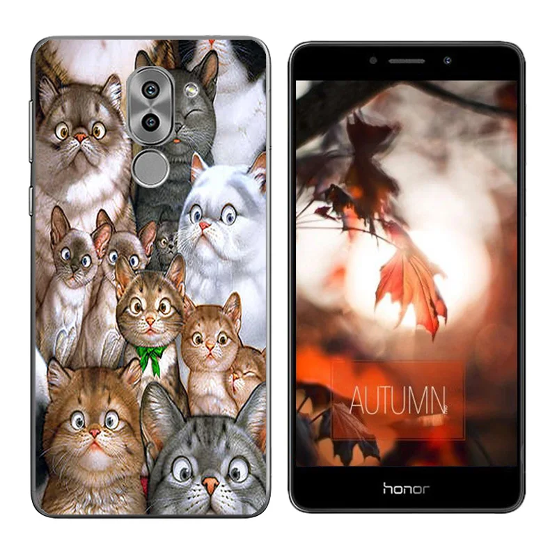 Чехол для Huawei Honor 6X ручная печать задняя крышка GR5 2017 Чехлы Coque Mate 9 Lite сумки |