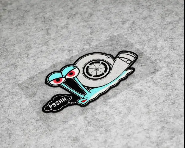 Симпатичные виниловые наклейки PSSHH Snail Turbo на Мотогонки светоотражающие