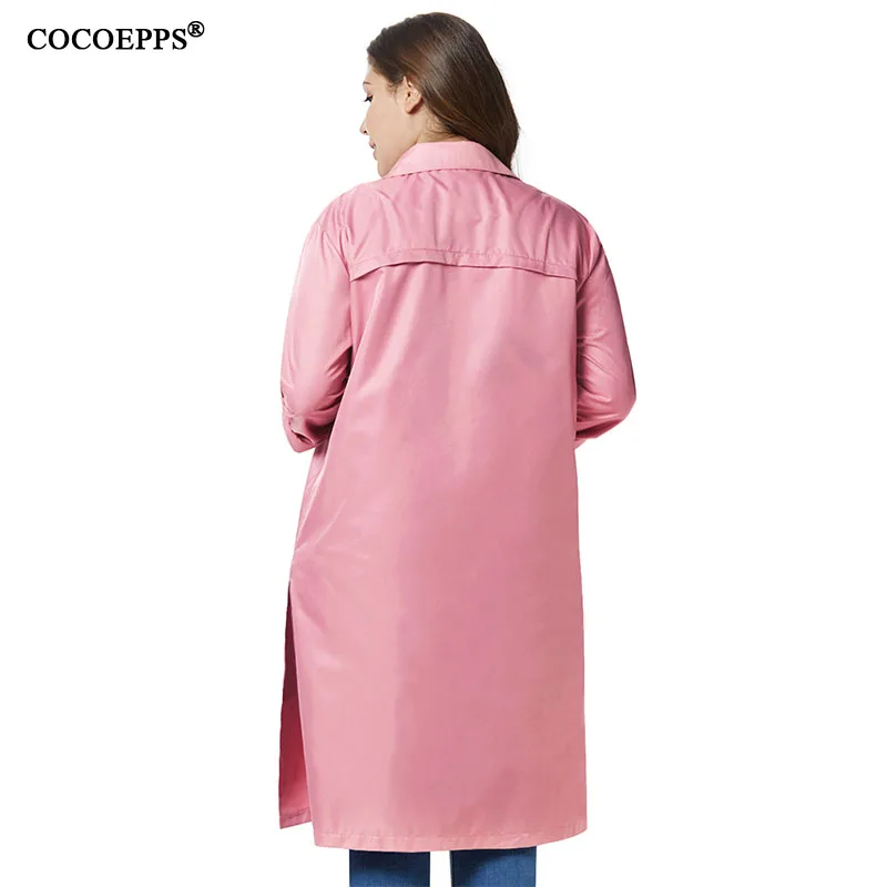 

4XL 2019 Autumn Plus Size Women Trench Coats Long Windbreaker Winter New Brand Fashion Coats Female Big Size Slim Long Trench