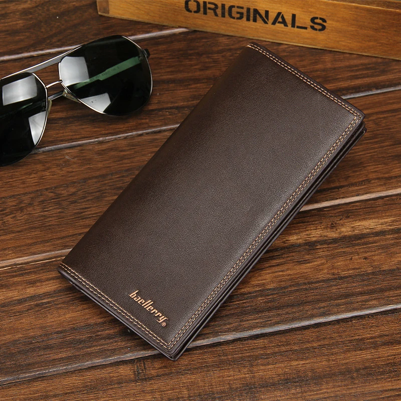 Красивый мягкий кожаный кошелек длинный мужской клатч гарантия качества мужская