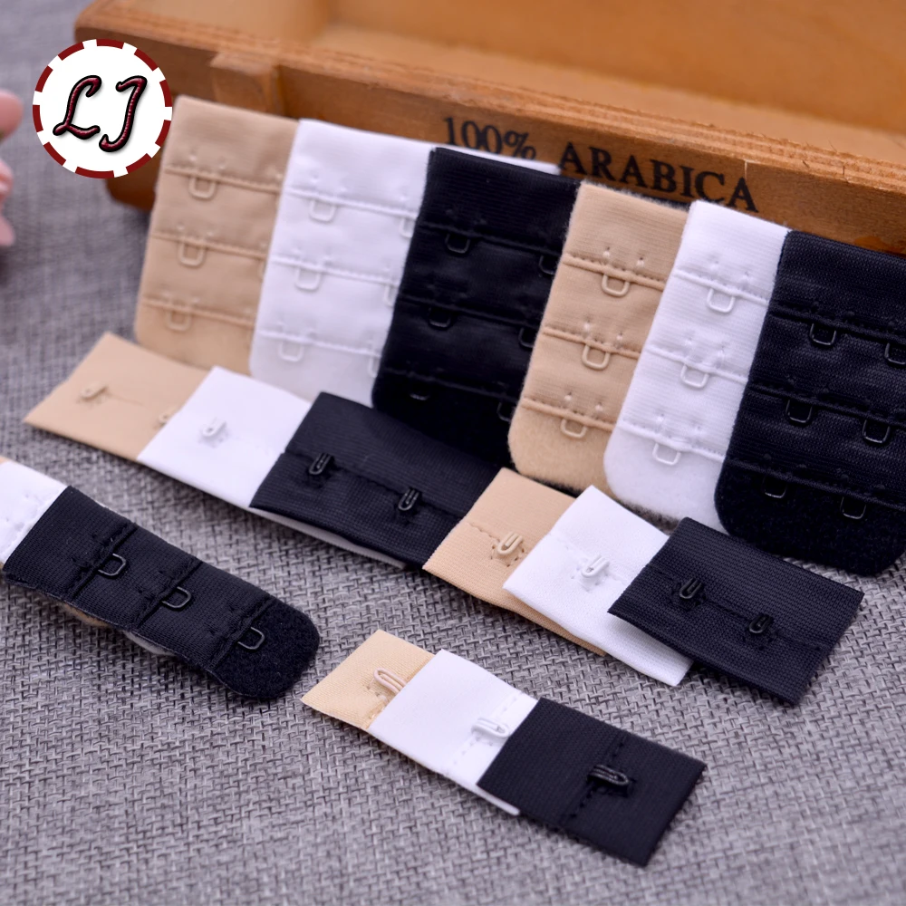 10 шт./лот женский полезный бюстгальтер черный белый удлинитель 1 крючок ряд