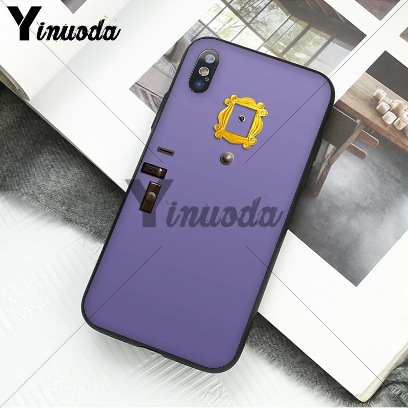 Yinuoda ДРУЗЬЯ Сезон ТВ ТПУ черный чехол для телефона чехол для Apple iPhone 8 7 6 6S Plus X XS MAX 5 5S SE XR Чехол для мобильного телефона - Цвет: A16