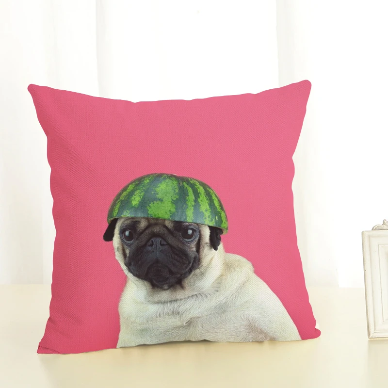 Новая шляпа серии собака украшение дома диван Подушка наборы хлопок лен | Дом и