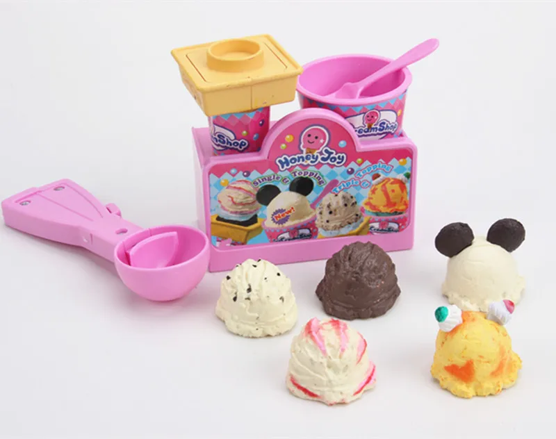 

Pretend Play Action Figure Toys Ice Cream Shop Imitating Life Scenes Shopping Groceries Toys Children gift