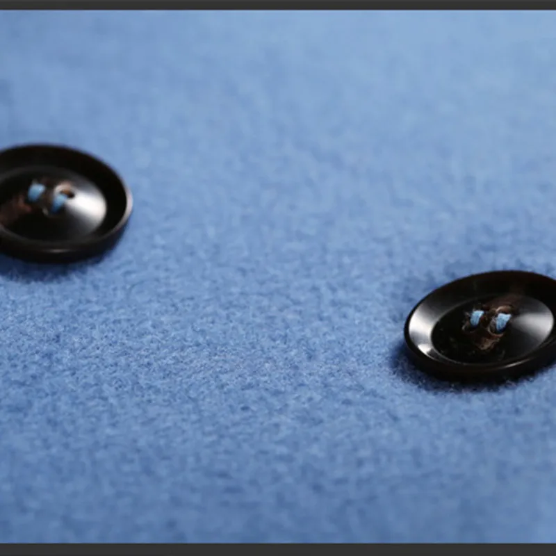 Женское шерстяное пальто 2017 Осень Зима Новая мода теплый нагрудный кокон базовое