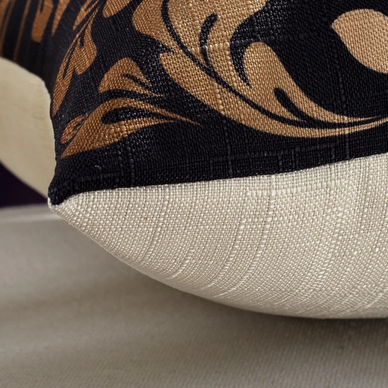 Высокое качество винтажные Роскошные в европейском стиле черного цвета Золотая