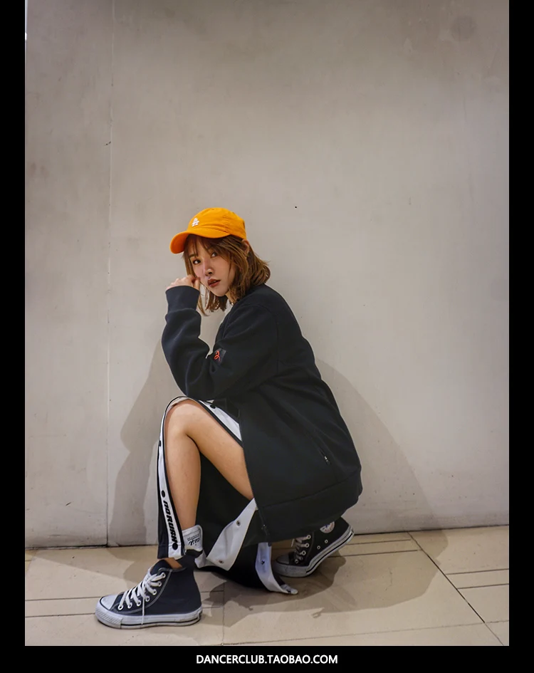 Hip Hop Dance Pants Sexy Black Split Trousers Pole Dancing Costume Clothes Woman Ballroom Practice Competition Street Wear DT681