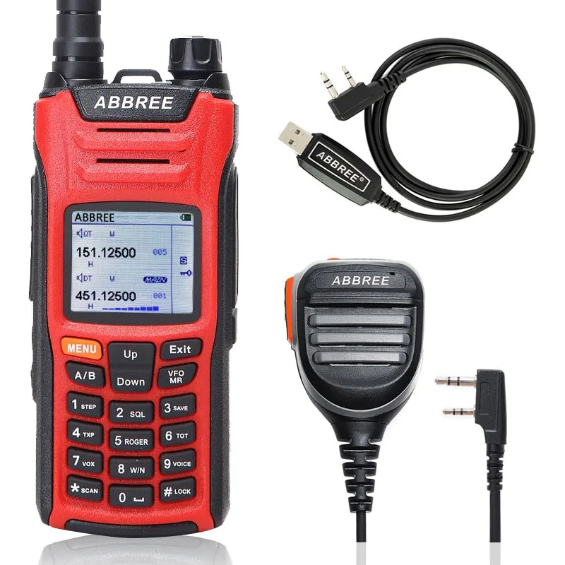 Рация ABBREE с ЖК дисплеем 6 диапазонов 125 560 МГц два режима ожидания 999CH VOX DTMF SOS|Рации|
