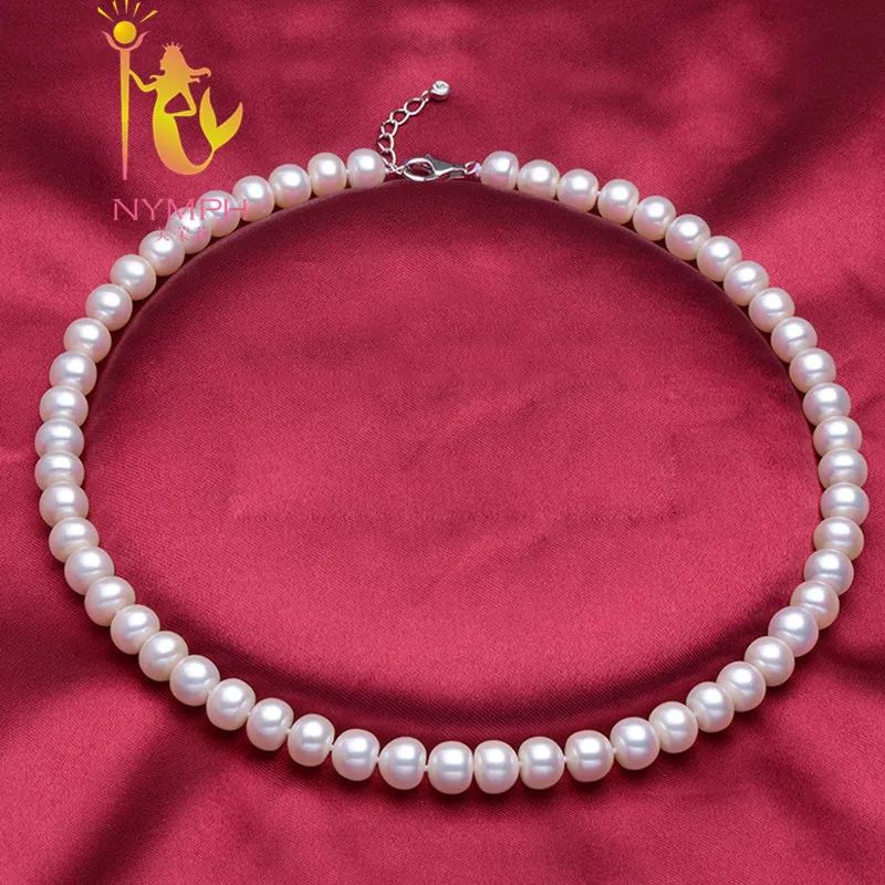 Ожерелье чокер женское из натурального жемчуга 10 11 мм|necklace brand|necklaces for womennecklace jewelry